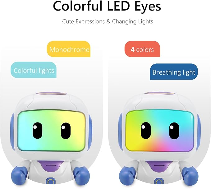 GILOBABY Programmable RC Robot Toy for Kids, Rechargeable STEM Astronaut w/LED Face, Playback Mode, Dancing, Remote Jetpack, Gift for 4 5 6 7 8 Year Old Boys Girls（Purple）