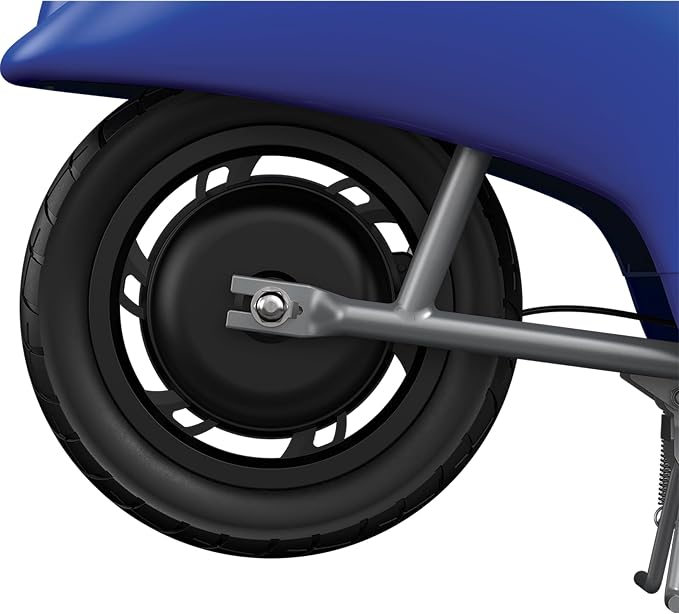 Razor Electric Retro Scooter for Ages 8+, 170 lb Max Weight, Blue, w/ 250W Motor, 12.5” Tires & 24V Battery, Up to 15 MPH, Pocket Mod – Lightweight Ride On Motorcycle Bike for Young and Teen Riders