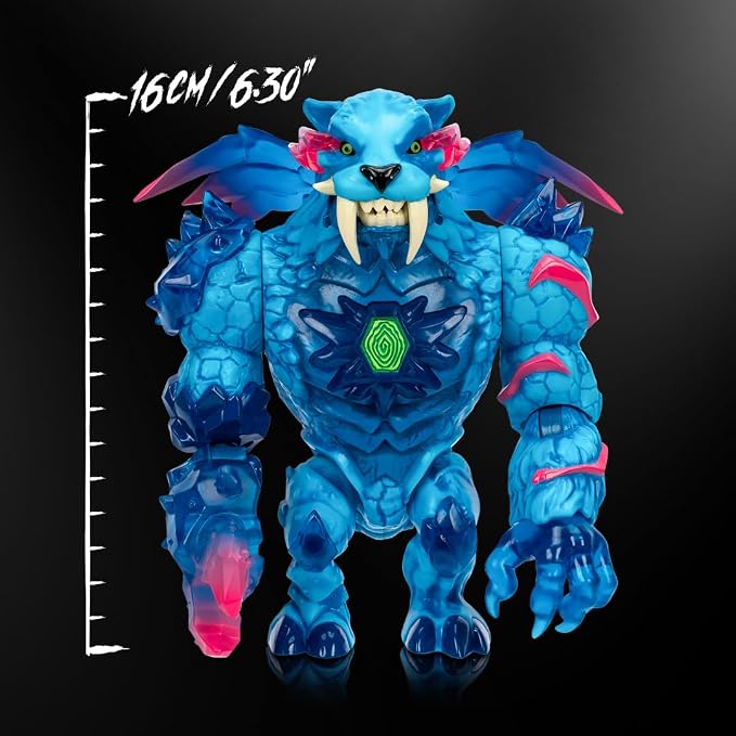 MrBeast Lab Apex Beast Panther Collector Figure, 6.25" Tall, with Extreme Detailing, Premium Packaging, 13 Points of Articulation and Chomp Jaw - Styles May Vary