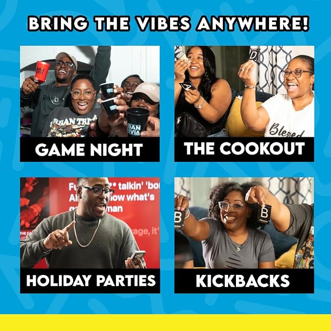 Urban Trivia - Black Card Game for The Culture! Fun Trivia on Black TV, Movies, Music, Sports, & Growing Up Black! Great for Adult Game Nights and Family Gatherings.