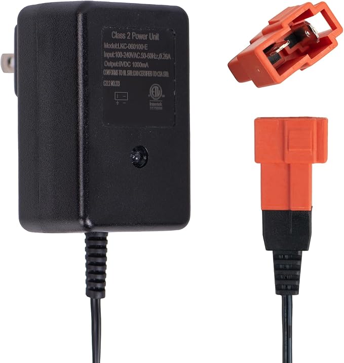 6V Charger for Kids Ride-On Toys and Cars - Compatible with BMX X6, Kid TRAX GMC, Wal-Mart, Moto ATV Quad, Electric Vehicle Power Adapter with Square Plug