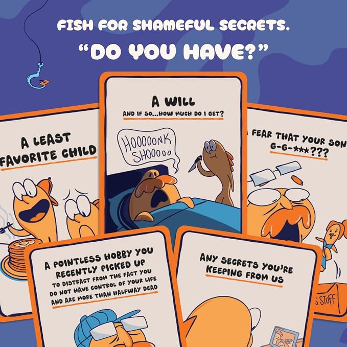Go F Yourself Mom & Dad! – The Grown Up Go Fish Card Game You've Always Wanted | Hilarious Party Game for Grown Ups, 2+ Players | 104 Cards, 26 Unique Pairs