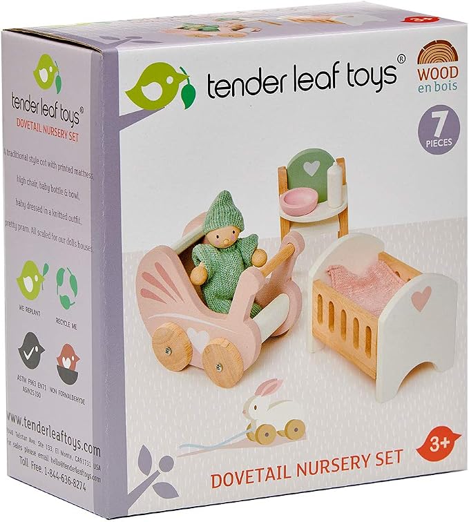 Tender Leaf Toys - Dollhouse Accessories - Detailed Wooden Furniture Sets and Room Decor - Encourage Creative and Imaginative Fun Play for Children - Age 3+