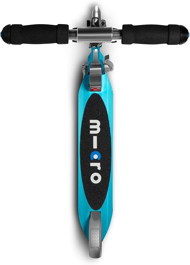 Micro Kickboard | Sprite Foldable LED Scooter for Ages 6+ | Children up to 220 lbs | 2 Wheel | Travel Ready | Adjustable T Bar | Smooth Ride, Motion Activated PU LED Wheels | Swiss Design