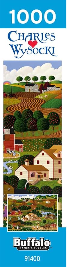 Buffalo Games Charles Wysocki - Old Homestead - 1000 Piece Jigsaw Puzzle - 26.75 x 19.75 in - Puzzles for Adults 1000 Pieces - Full Color Poster Included - Relaxing Screen Free Activity
