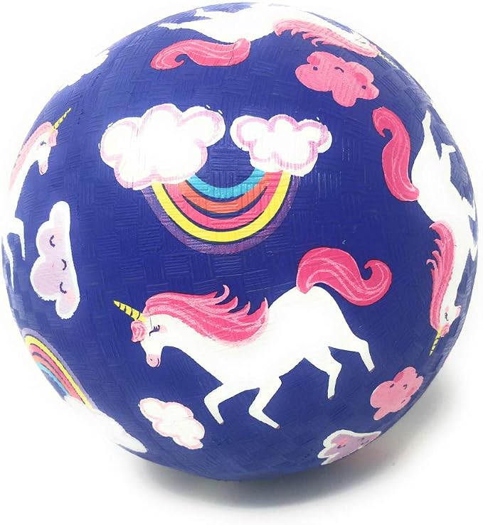 Crocodile Creek Playground Ball - Durable Rubber Ball for Kids Ages 3 and Up - Bouncy Inflatable Ball for Kickball, Indoor Games, and Outdoor Sports - PVC-Free