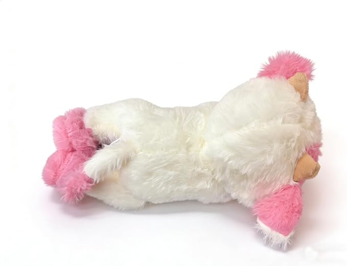 YUKOUQIAN Cute Cow Plush Stuffed Animal Doll Toy 10 inch for Girls Boys (pa Cow Pink)