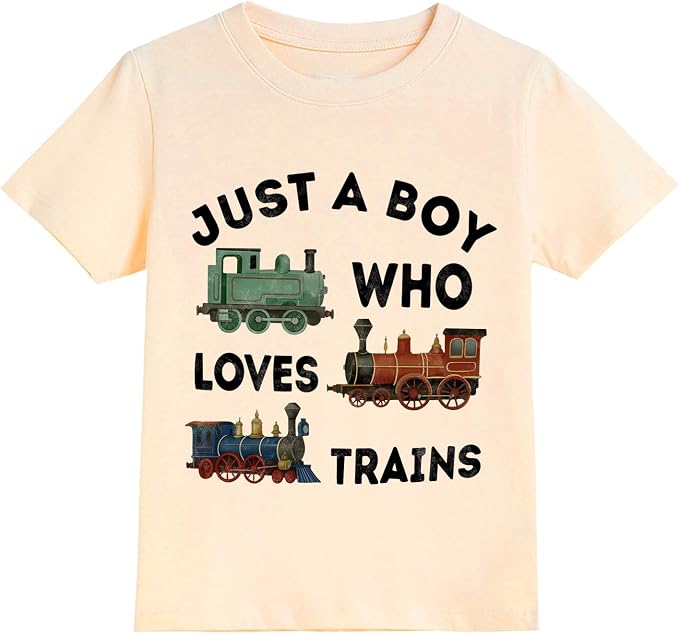 Todder Boys Shirt Kids Trains Bug Retro Nature Cool Tees Tops 2-7 Years