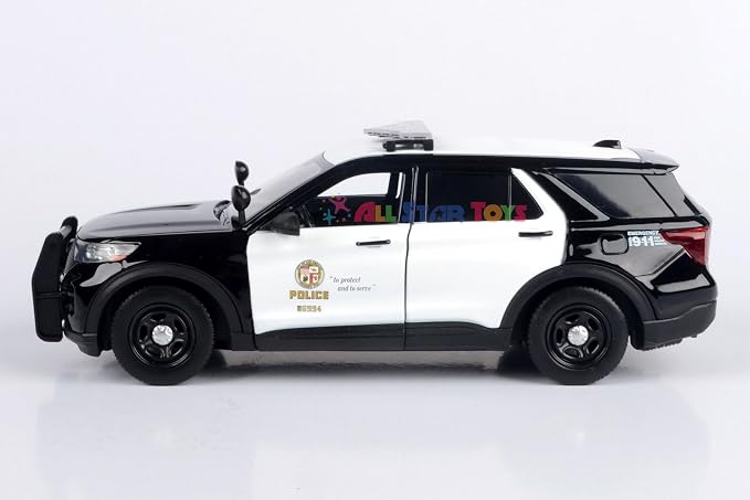 Motormax 2022 Ford Explorer Police Interceptor Utility LAPD Los Angeles Police Department 1/24 Diecast Model 76994 by All Star Toys