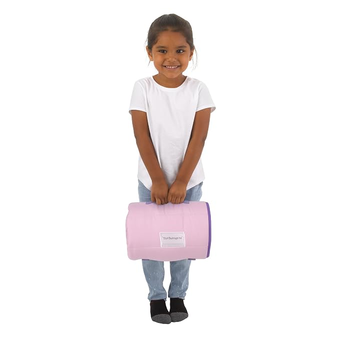 DreamWorks Gabby's Dollhouse Dream It Up Pink and Purple Pandy Paws Toddler Nap Mat