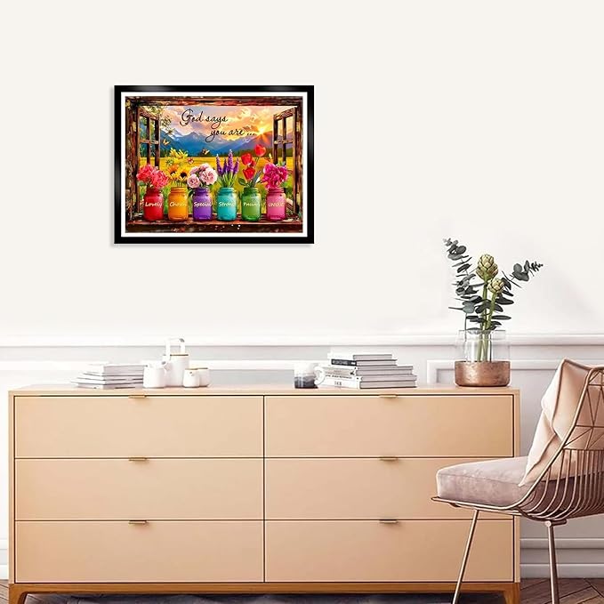 Paint by Numbers for Adults and Kids Beginner, Unframed Scenery and Flowers Painting by Number Kits On Canvas Number Artist Paint by Number Kit Oil Painting Acrylic Paints Home Wall Decor Gift 12x16In