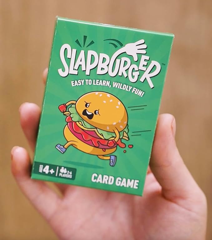 Slapburger Card Game - Fast-Paced Kids and Family Games for Ages 4 and Up - Fun Card Game for Birthdays, Classroom, Camping, Game Night & Friends - Easy to Play, 2 to 6 Players, 15 Minutes Playtime