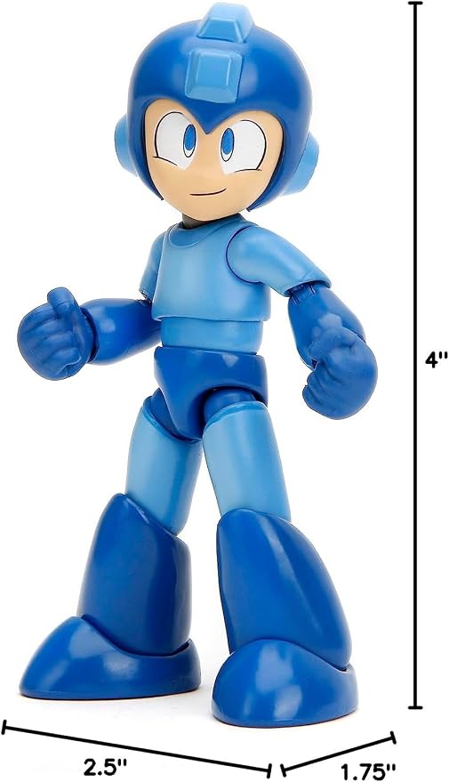 Mega Man 4" Mega Man Action Figure, Toys for Kids and Adults