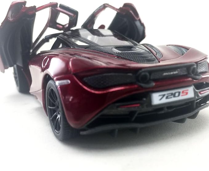 KiNSMART McLaren 720s 5 Inch 1:36 Scale Die Cast Metal Model Toy Super Sports Car (Red)