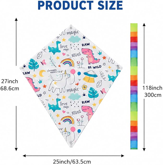 DIY Blank Kites for Kids, Bulk Kites for DIY Decorating Coloring, Kite Making Craft Kit with 10 Hand Grips with 98ft String, Easy to Fly Kite for Kids Aged 4+ Outdoor Activities