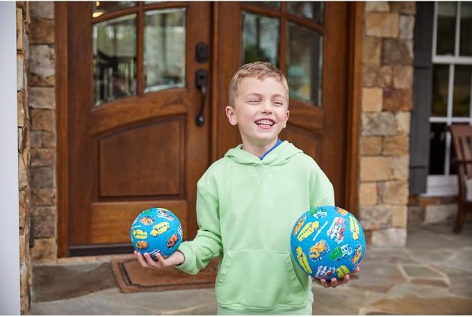 Crocodile Creek Playground Ball - Durable Rubber Ball for Kids Ages 3 and Up - Bouncy Inflatable Ball for Kickball, Indoor Games, and Outdoor Sports - PVC-Free
