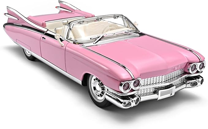 RZAPE Toy Car Models 1/24 Diecast Cars Eldorado Metal Model Cars Carros De Coleccion,Model Car Kits for Adults and Boys,Pull Back Car with Lights and Sounds,Toy Cars for Boys Age 4-7（Pink）