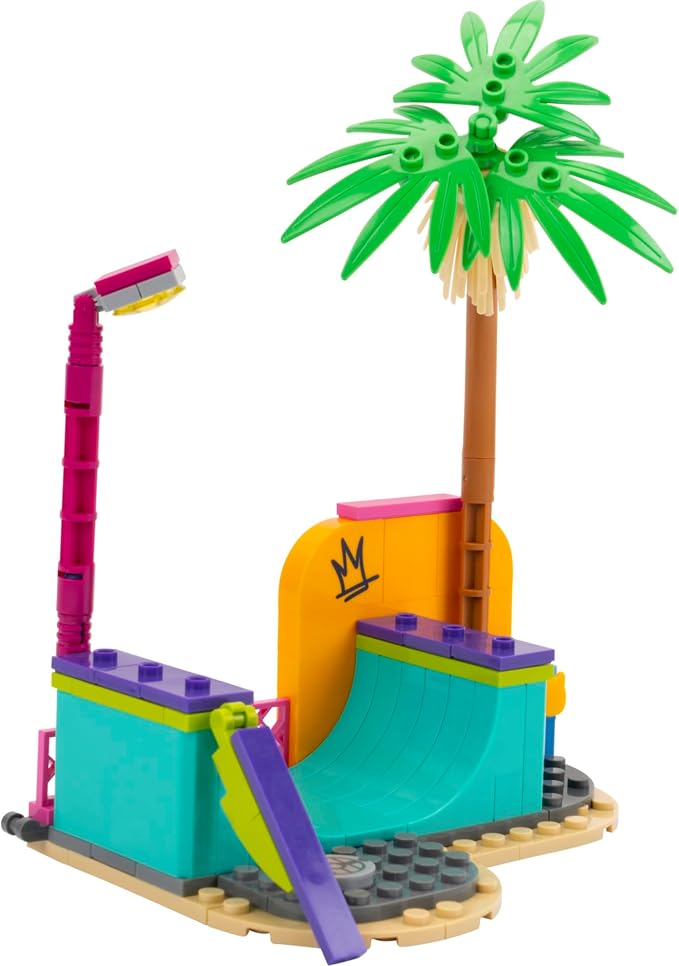 BLDR Squishmallows Maui's Skatepark Building Set - Maui The Pineapple Buildable Figure - Squishmallows Fans 8+, 0244