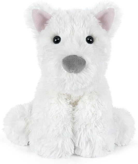 SuzziPals Coolable & Heatable West Highland White Terrier Dog Stuffed Animals for Kids & Adult, Westie Puppy Plush Toys Microwavable Heating Pad for Soothing & Period, Lavender Plushies for Anxiety