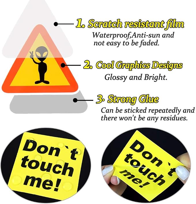 QTL Warning Stickers for Adults, Funny Party Supplies, Waterproof Vinyl Stickers for Water Bottles, Laptop, 100Pcs
