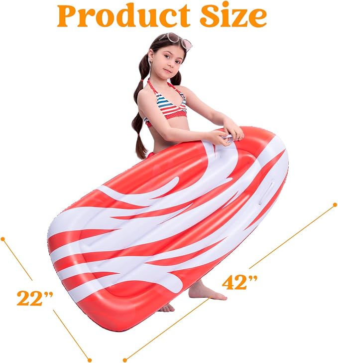JOYIN 2 Pack Inflatable Body Boards for Water Slides, Swimming Pool Floating Learn to Swim, Summer Water Fun Toy for Kids