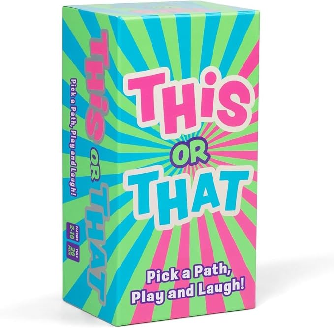 This or That Party Game – Family Card Game with Easy Either/Or Choices | Fun Guessing Game for Kids, Teens & Adults Where Players Follow Their Path Down the Pyramid for Family Game Night & Parties