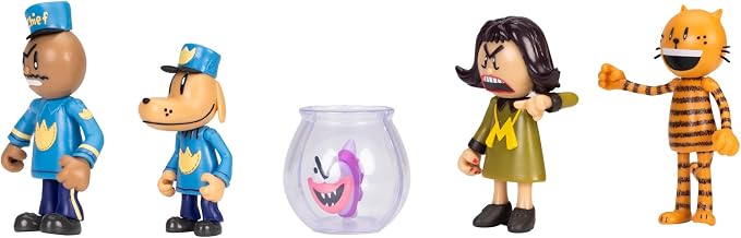 Dog Man 2.5" Inch Figures 5-Pack Multipack from Jakks Pacific's Wave #3