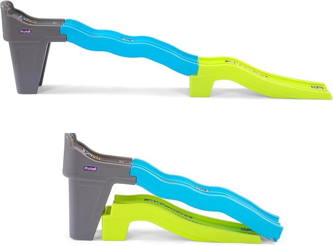 Simplay3 Fast Track Downhill Raceway, Dual Racetrack for Kids Cars for Toddlers, 2 Toy Race Cars Included, Made in USA