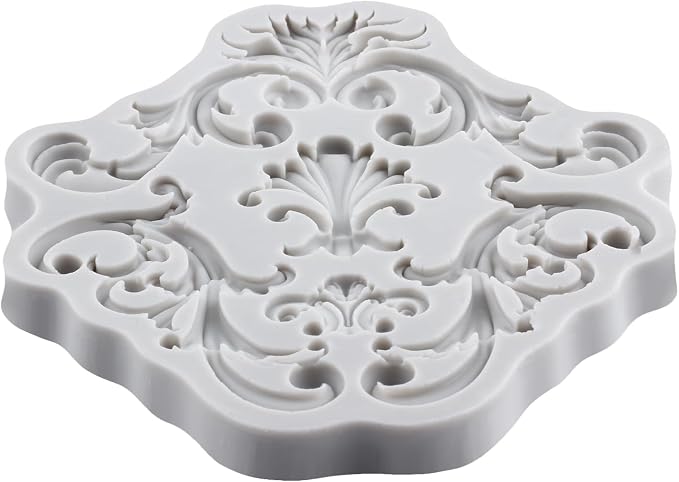 Baroque Polymer Clay Mold Curlicues Scroll Lace Silicone Molds Filigree Mold for DIY Craft Epoxy Resin Casting Polymer Clay Tools Crafts Air Dry Jewelry Making