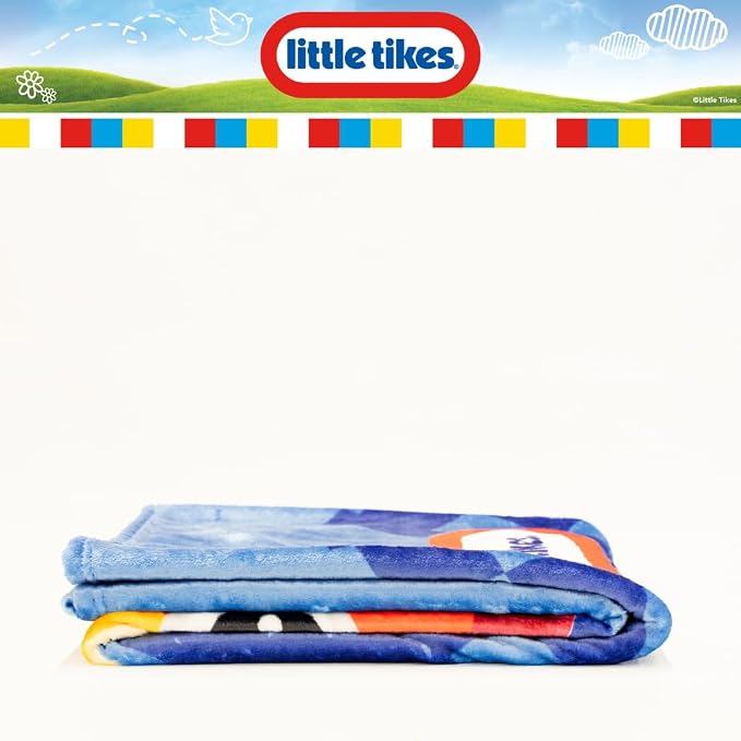 Little Tikes Cozy Coupe Throw – Kids Super Soft & Plush 46 x 60 Blanket, Race Car Design Bedding Accessory (Officially Licensed) by Franco