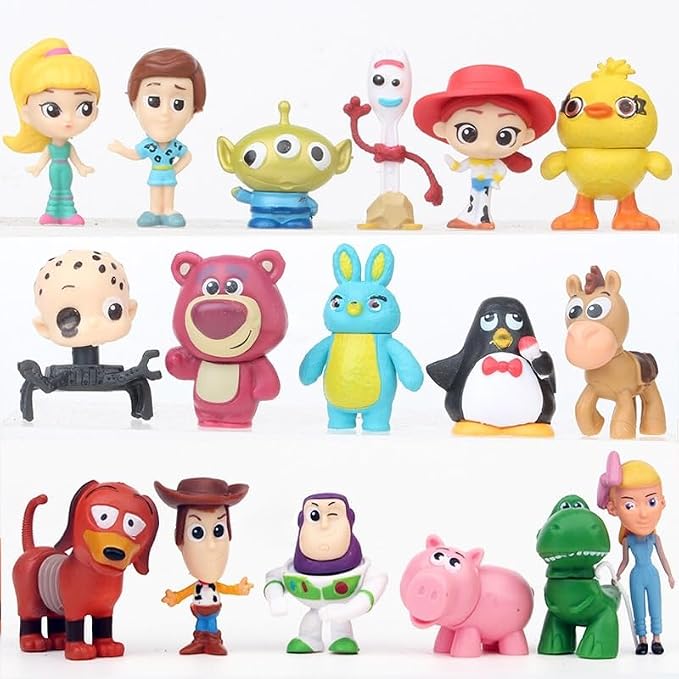 17Pcs Toys Collectible Figures,Cake Topper Figures Set,Exquisite Model Ornaments, Creative Anime Peripheral Gifts for Fans