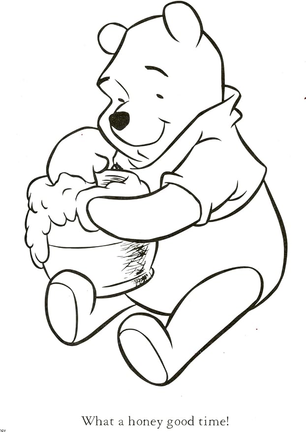 Bendon Winnie The Pooh Coloring Activity Book and Stickers Set for Kids