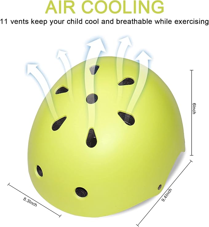 Kids Bike Helmet Adjustable Toddler Bike Helmets for Kids 2-5-8/8-14 Years with Knee Elbow Wrist Pads for GirlsBoys Youth Skateboard Bicycle Helmet for Scooter Roller Skating Balance Bike