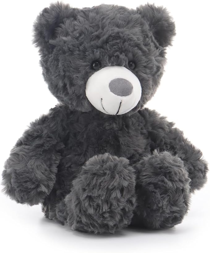 Apricot Lamb Ash Gray Flower Bear Stuffed Animals for Kids, Soft Cute Plush Toys for Baby Girl and Boy, 8 Inches