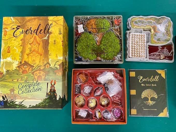 Everdell: The Complete Collection – Deluxe All-in-One Board Game with Base Game + 5 Expansions, 1–4 Players, Metal Tokens, Ever Tree, Storage Trays & Premium Components