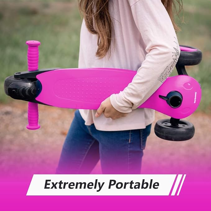 New-Bounce Scooters for Toddlers - 3 Wheel Scooter for Kids with Adjustable Handlebar - The GoScoot MAX is Perfect for Children and Toddlers, Girls and Boys Ages 3-10