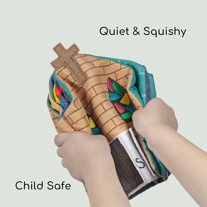 Catholic Mass Quiet Book for Toddlers and Preschoolers - Learn About The Liturgy and Stay Engaged During Mass - The Holy Mass Educational Interactive Book - Baptism Gift for Boys and Girls