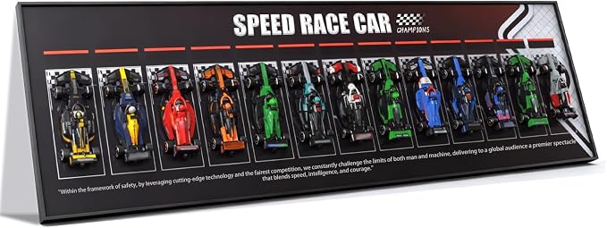 Wall Mount Designed for Lego Speed Champions F1 Performance Race Car Building Set 77242-77251 Adult Collectibles Wall Display Mount Home or Office Décor Gradient Color (No Car Included)