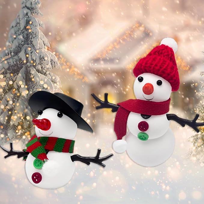 YIXIPAZH Christmas Snowman Crafts Sets，Build a Snowman Crafts Kit for Kids, Modeling Clay Christmas Snowman DIY Sets, Christmas Stocking Stuffers for Kids, Christmas Crafts Xmas Gift