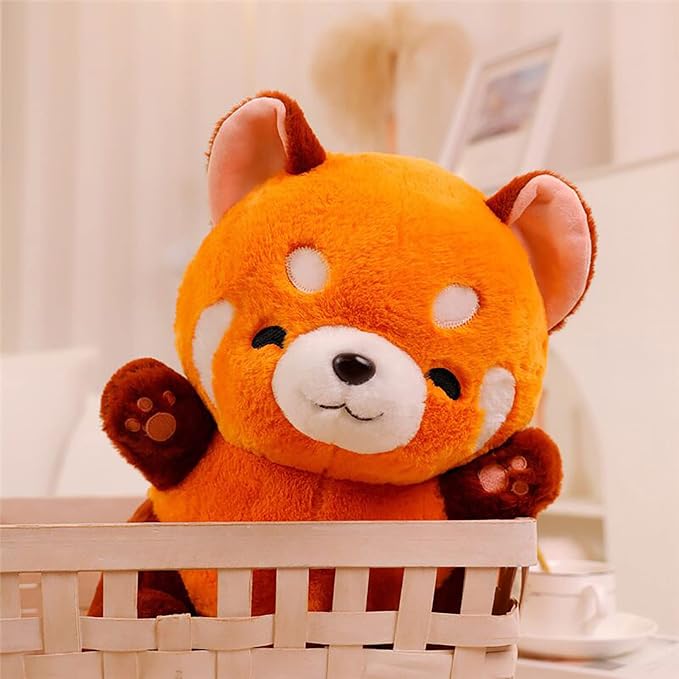 YUKOUQIAN Red Panda Stuffed Animal Cute Red Panda Plush Toy 9 inch for Girls Boys (red Panda)