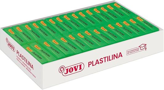 Jovi - Reusable Non-Hardening Modeling Clay, 30 Green Bars, 1.75 oz Each | Total of 3.3 lb, Perfect for Arts & Crafts Projects