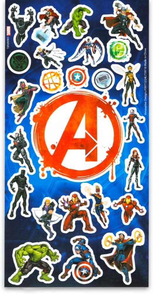 Avengers Action Figure Party Favors Set - Bundle with 8 Superhero Action Figures Iron Man, Spiderman, Captain America, Hulk More Plus Stickers | Avengers Mini Figurines Party Favors for Girls, Boys
