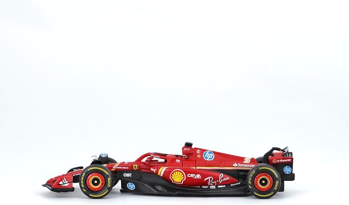 Bburago 1:43 Scale Die-Cast Ferrari SF-24 with Helmet (2024), Leclerc #16