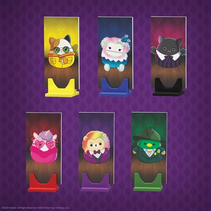 USAOPOLY CLUE: Squishmallows Board Game| Official Squishmallows Merchandise | Collectible Clue Game Featuring Cam, Emily, Leonard, Lola and More