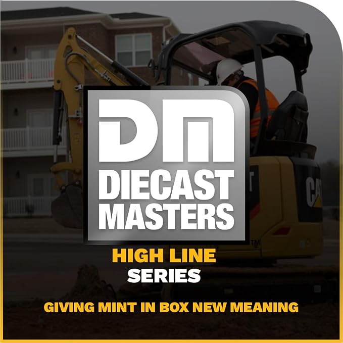 Diecast Masters CAT Caterpillar 301.7 CR Next Generation Mini Hydraulic Excavator with Work Tools and Operator High Line Series 1/50 Model 85597