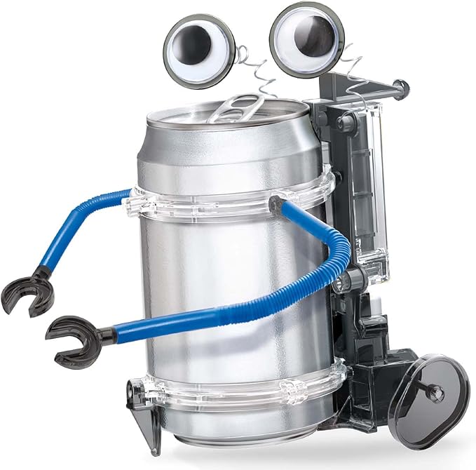 4M Toysmith, KidzRobotix Tin Can Robot, DIY Science Kits STEM Powered Kids, For Boys & Girls Ages 8+