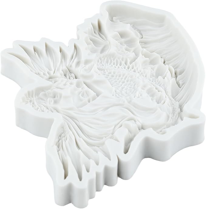 Mermaid Polymer Clay Molds Angel Mermaid Seashell Flower Silicone Mold for Jewelry Making Epoxy Resin Casting Air Dry Polymer Clay Craft