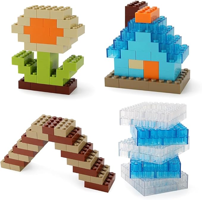 2x4 Bricks 320 Pieces New Multicolored Classic Parts Building Creative Play Set Blocks Toy Accessories Compatible with 3001 Major 8 Color