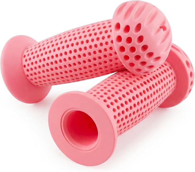 100mm Kids Bike Grips - Bicycle Handlebar Grips with Mushroom Pattern for Kick Scooters, Balance Bikes, and Bikes