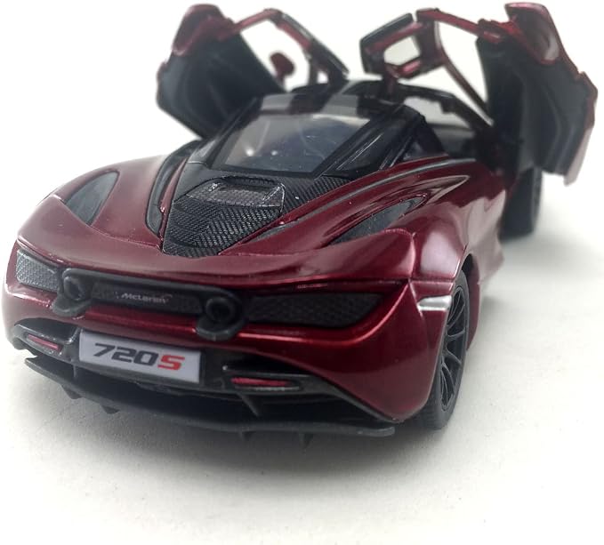 KiNSMART McLaren 720s 5 Inch 1:36 Scale Die Cast Metal Model Toy Super Sports Car (Red)